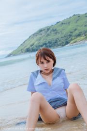 Sốt Natsumi "Phuket Travel Shooting" Cô gái đầu bếp gợi cảm + Bộ đồ thủy thủ bên bờ biển [BoLoli Club] Vol.077
