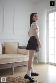 Camicia modello "Xiaoshan primo assaggio di calzini di cotone JK" [IESS strano e interessante] Belle gambe e piedi di seta
