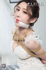 Beenmodel konijn "Witte zijden binding touwkunst voor trouwjurk" [Ligui Meishu Ligui]