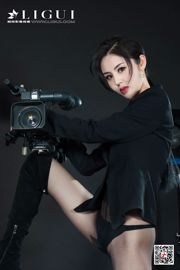 Modelo de pierna Lianger "Black Silk OL" [丽 柜 Ligui] Belleza de Internet