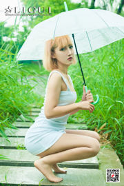 [丽柜Ligui] นางแบบความงามเครือข่าย Xiao Shuang "เดินท่ามกลางสายฝน"