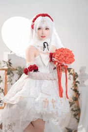 [Net Red COSER] Lindo y popular Coser Noodle Fairy - Theresa Wedding Dress