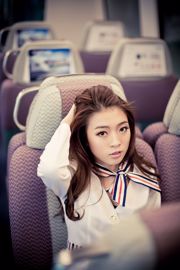 Liu Siqi "Belle hôtesse de l'air à l'aéroport international de Hong Kong"