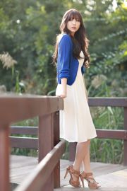 韓国の女神イ・エルフイ「屋外撮影美しいロングスカートシリーズ」