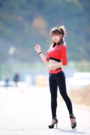 Гоночная девушка Xu Yunmei Heo Yun Mi "Red Tights Series" HD набор изображений